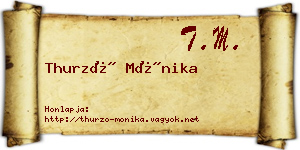 Thurzó Mónika névjegykártya